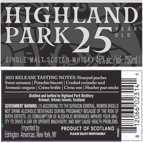 Highland Park 25 Year Old 2023 Release