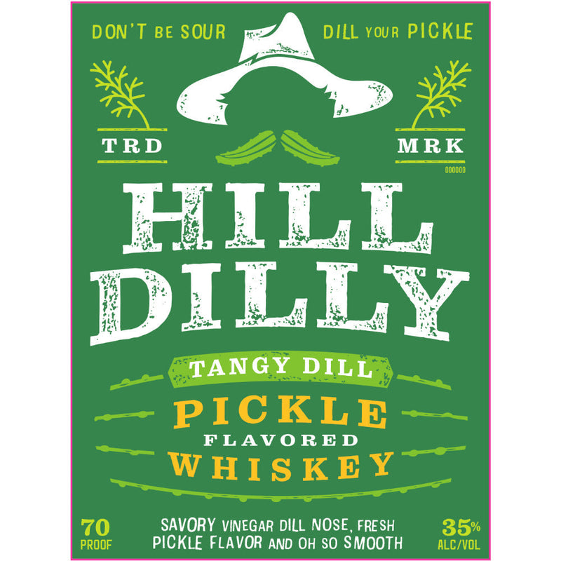 Hill Dilly Tangy Dill Pickle Flavored Whiskey