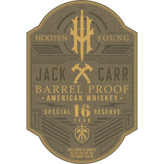 Hooten Young Jack Carr 16 Year Old Special Reserve Barrel Proof American Whiskey