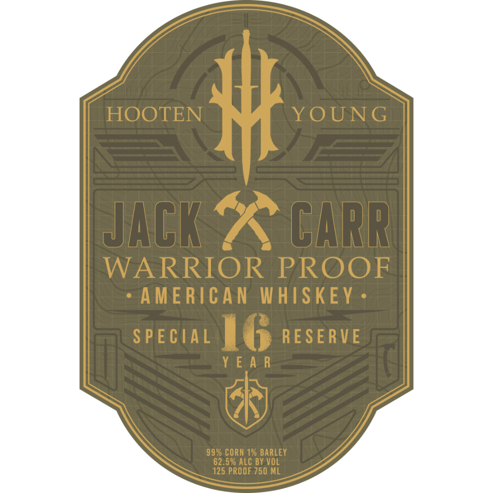 Hooten Young Jack Carr 16 Year Old Special Reserve Warrior Proof American Whiskey