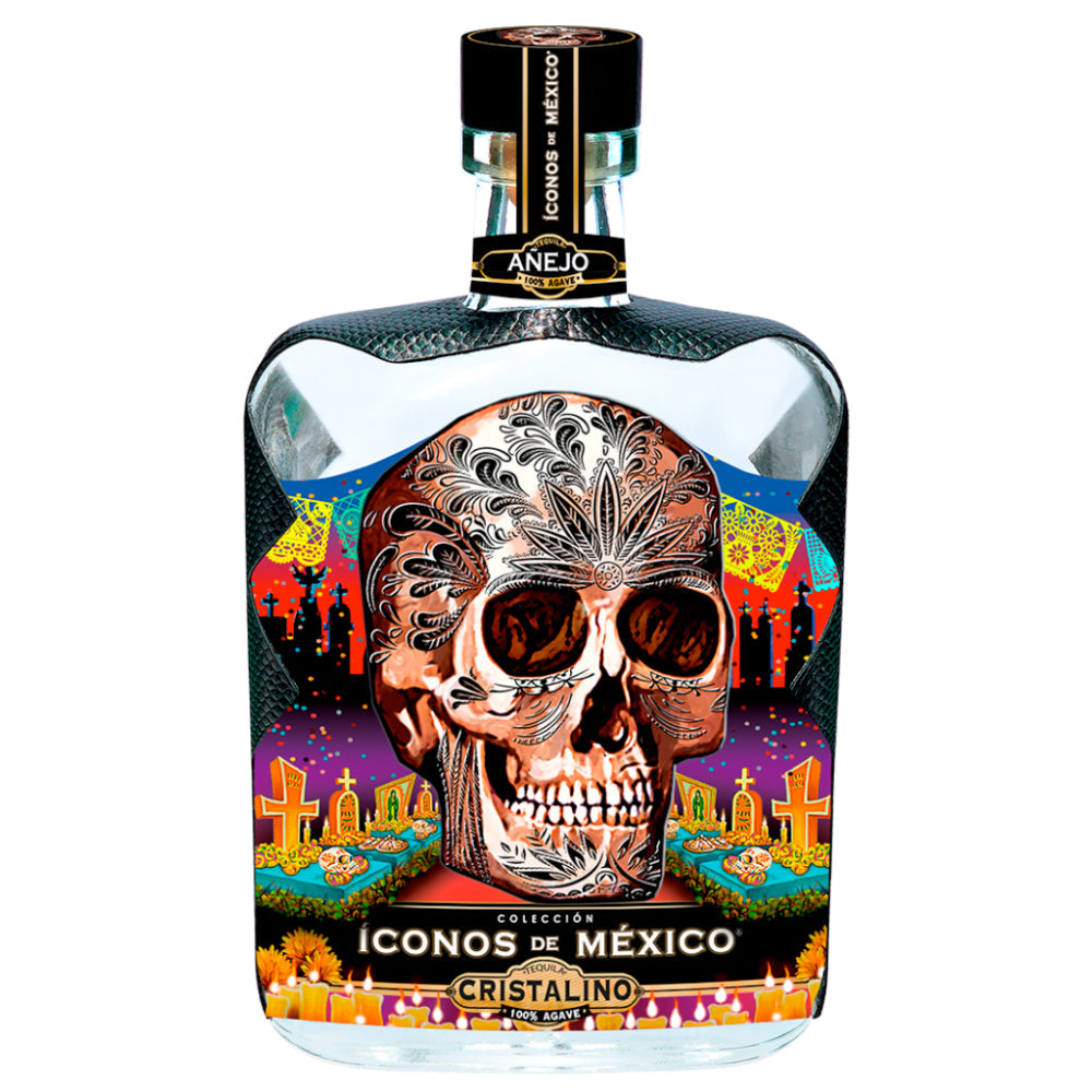 Iconos de Mexico Cristalino Day of the Dead Calavera Anejo