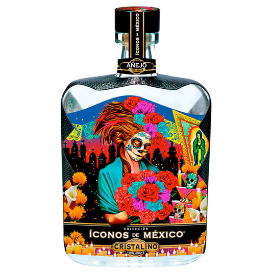 Iconos de Mexico Cristalino Day of the Dead Catrina Anejo