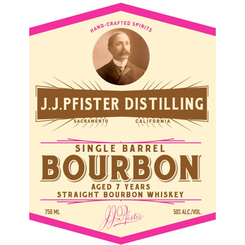 J.J. Pfister 7 Year Old Single Barrel Straight Bourbon