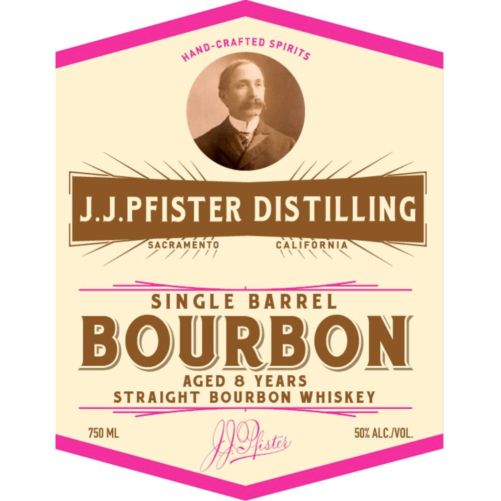 J.J. Pfister 8 Year Old Single Barrel Straight Bourbon