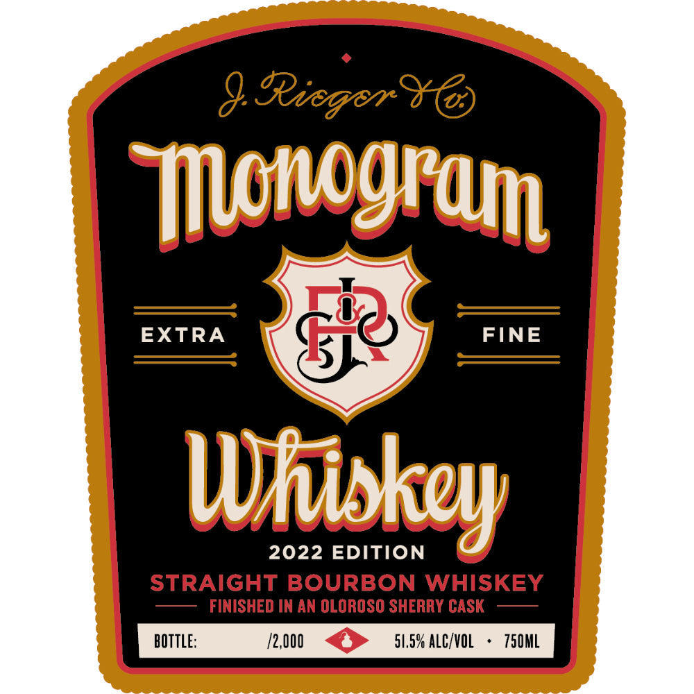 J. Rieger Monogram Straight Bourbon 2022 Edition