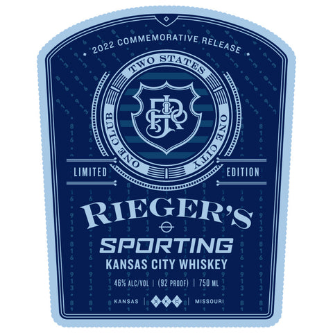 J. Rieger Sporting Kansas City Whiskey