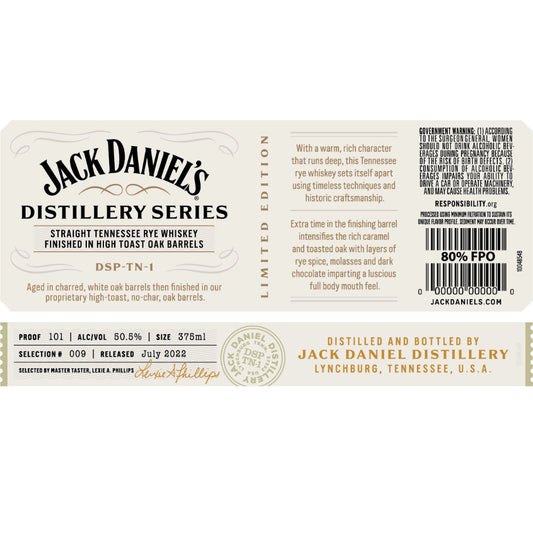 Jack Daniel's Distillery Series No. 9