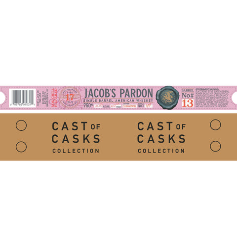 Jacob‘s Pardon Cast of Casks 17 Year Old Barrel No #13