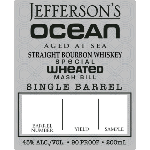 Jefferson's Ocean Special Wheated Mash Bill Single Barrel