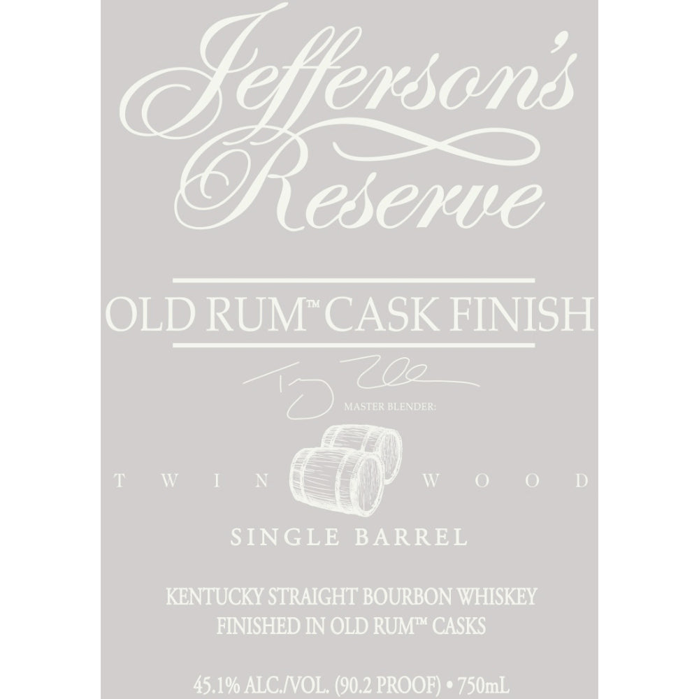 Jefferson's Reserve Old Rum Cask Finish Single Barrel