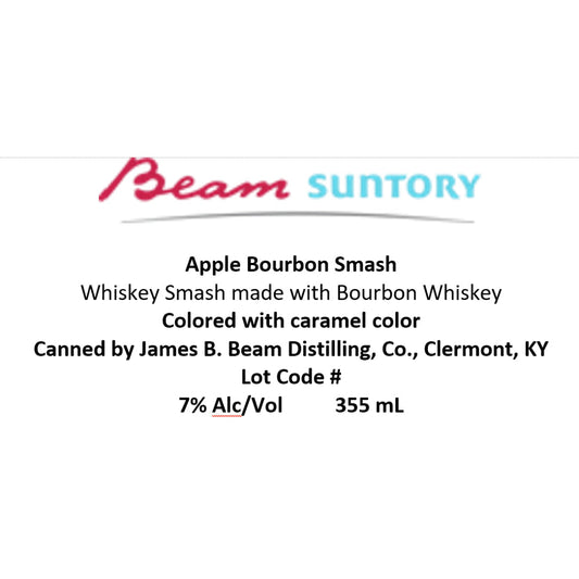 Jim Beam Apple Bourbon Mash Canned Cocktail