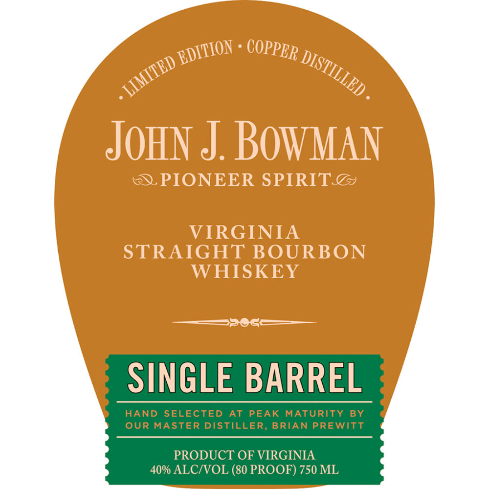 John J. Bowman Single Barrel Bourbon Limited Edition