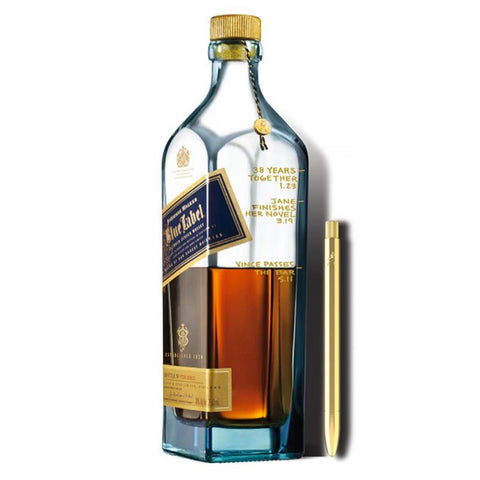 Johnnie Walker Blue Label With Gold Pen Gift Set