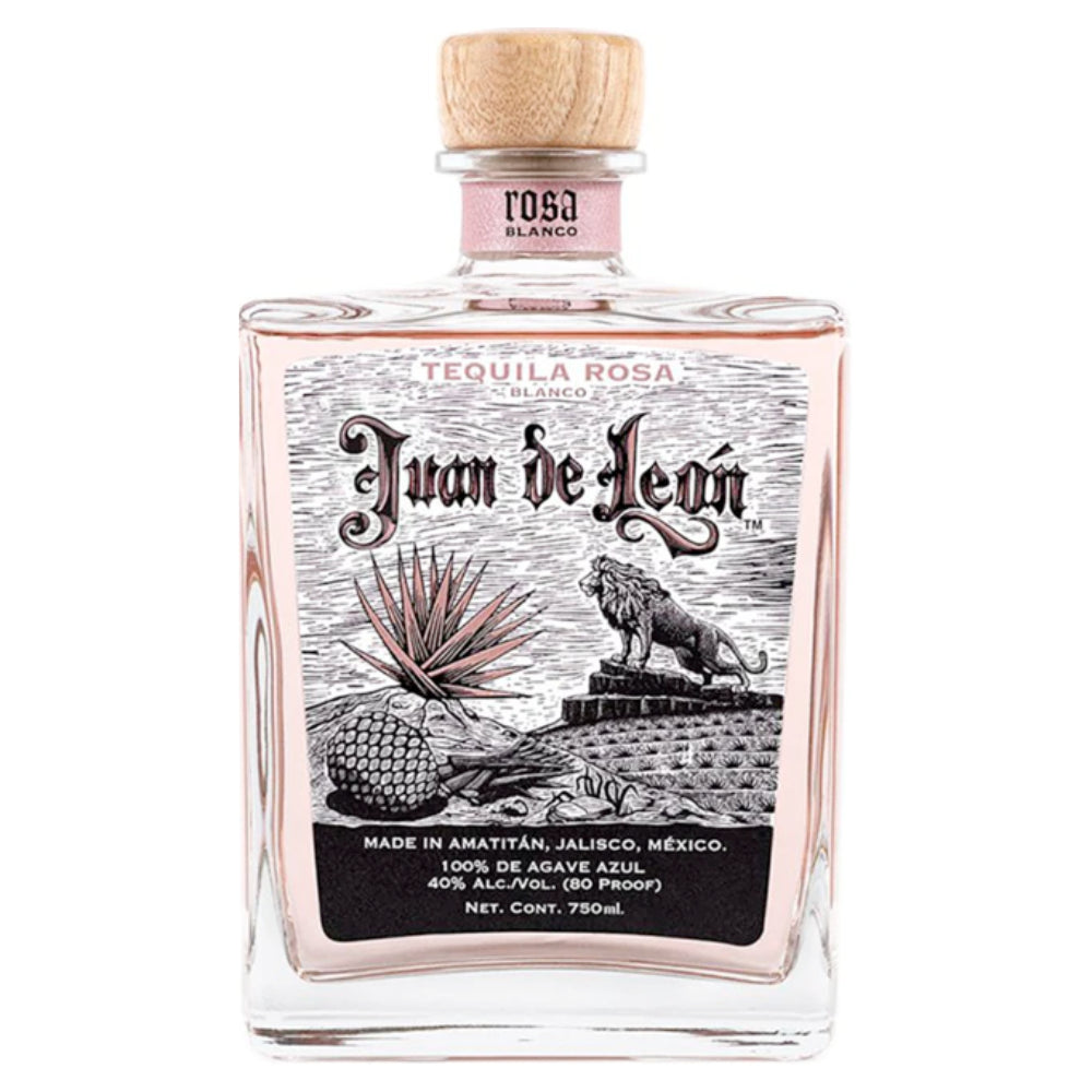 Juan de León Rosa Blanco Tequila