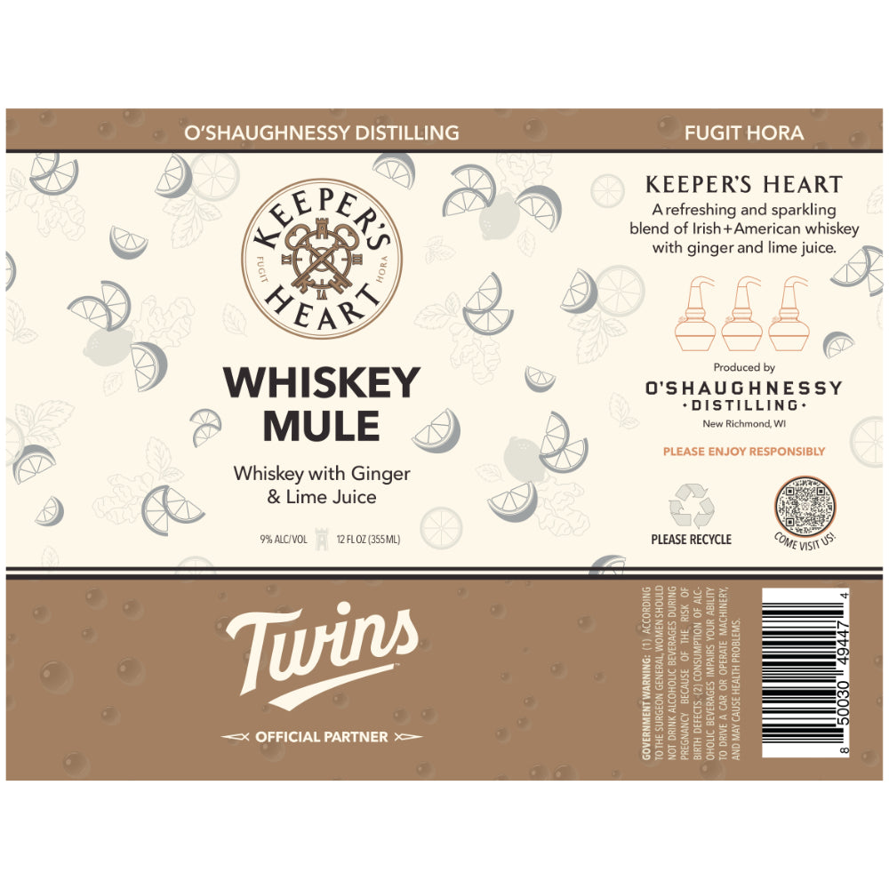 Keeper’s Heart Minnesota Twins Whiskey Mule Canned Cocktail