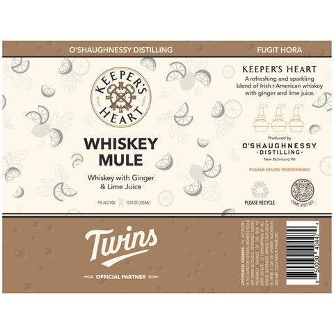 Keeper’s Heart Minnesota Twins Whiskey Mule Canned Cocktail