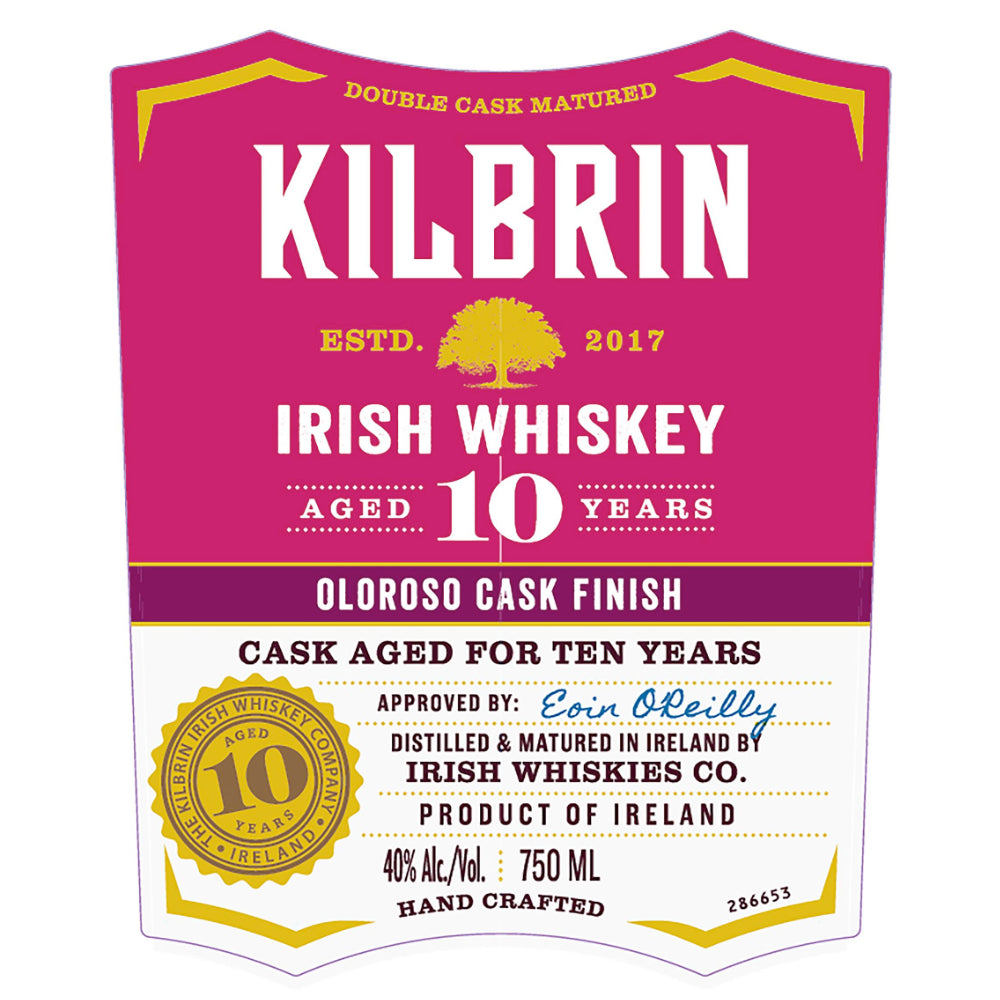 Kilbrin 10 Year Old Oloroso Cask Finish