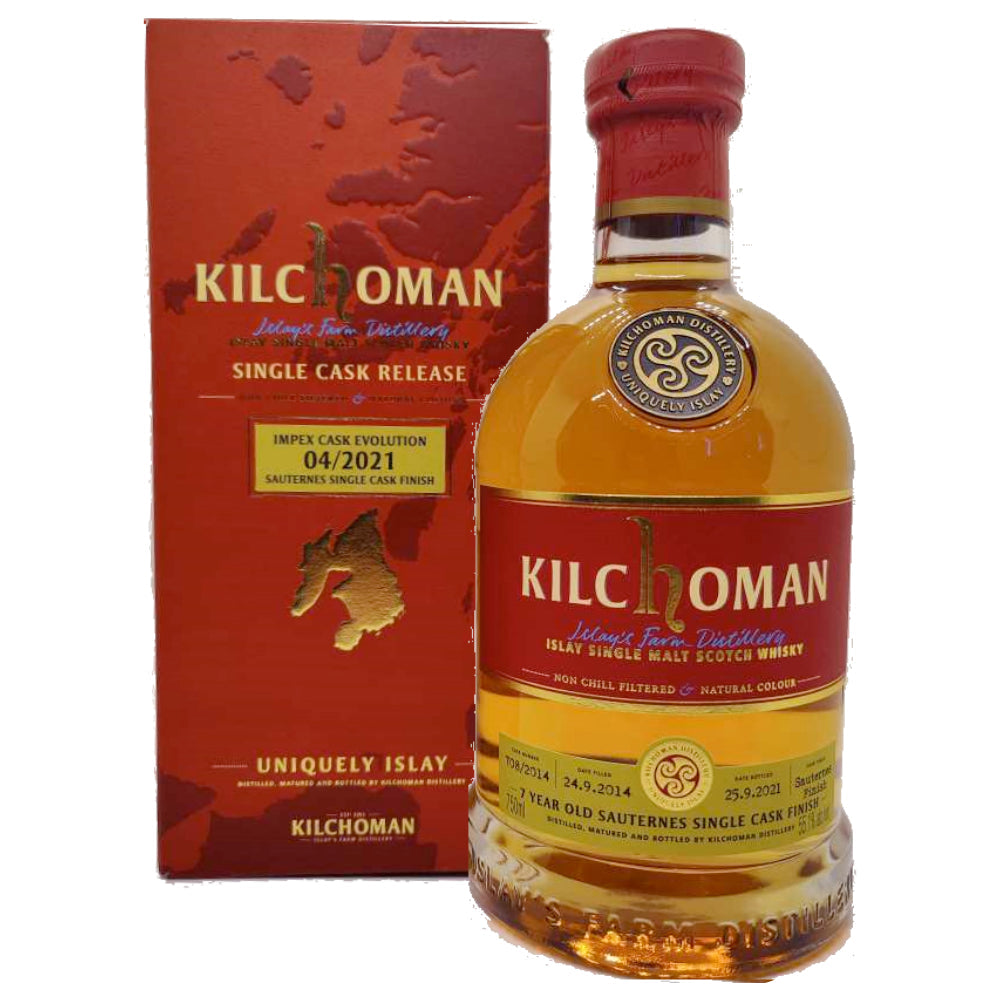 Kilchoman 7 Year Sauternes Cask Finish ImpEx Cask Evolution 04/2021