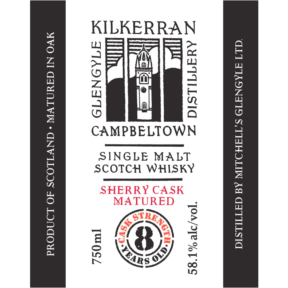 Kilkerran 8 Year Old Cask Strength Sherry Cask Matured