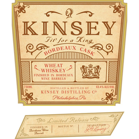 Kinsey Bordeaux Cask Wheat Whiskey
