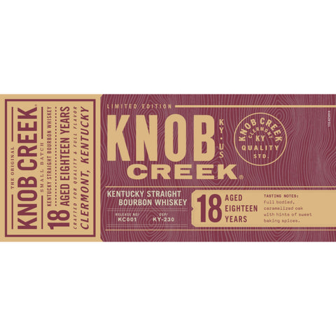 Knob Creek 18 Year Old Bourbon Limited Edition