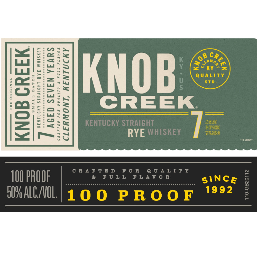 Knob Creek 7 Year Old Kentucky Straight Rye