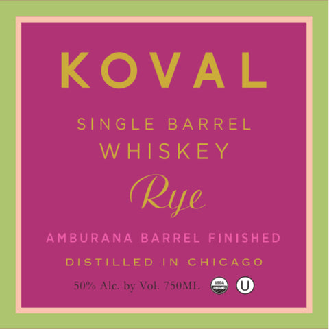 Koval Amburana Barrel Finish Rye