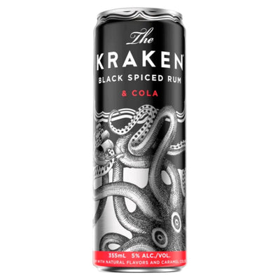 Kraken Black Spiced Rum & Cola Cocktail 4PK