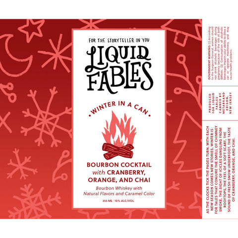 Liquid Fables Winter in a Can Bourbon Cocktail