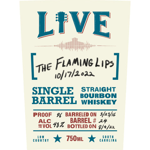 Live The Flaming Lips Single Barrel Straight Bourbon