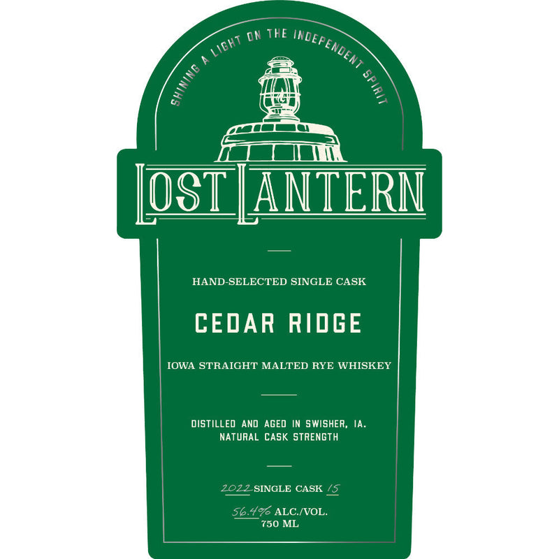 Lost Lantern Cedar Ridge Iowa Straight Malted Rye