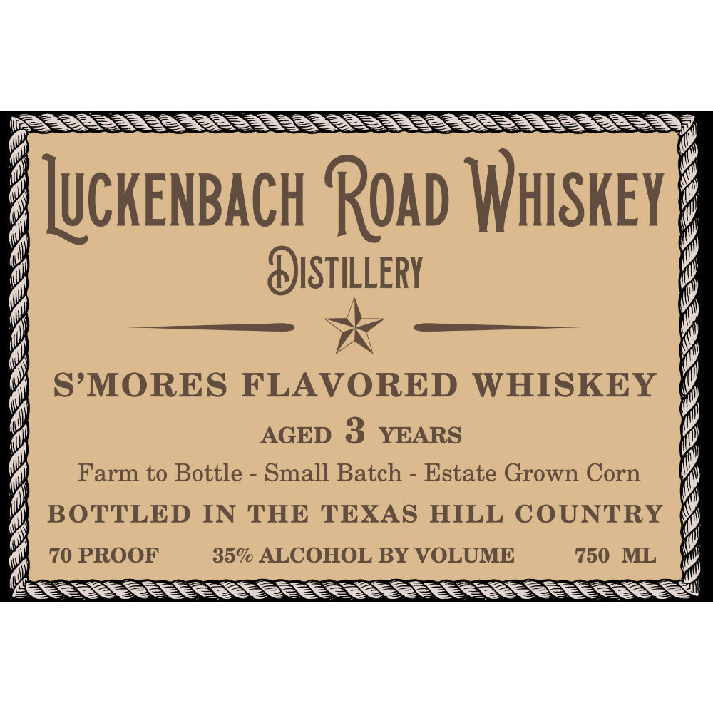 Luckenbach Road S’mores Flavored Whiskey