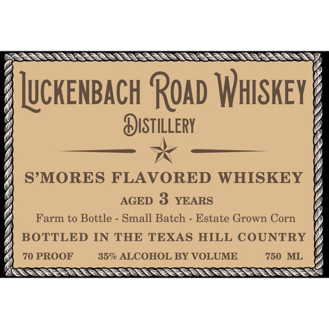 Luckenbach Road S’mores Flavored Whiskey