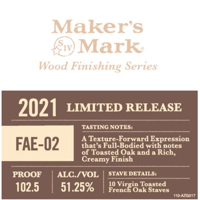 Maker’s Mark FAE-02 Wood Finishing Series 2021