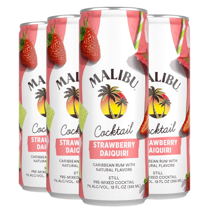 Malibu Strawberry Daiquiri Canned Cocktails
