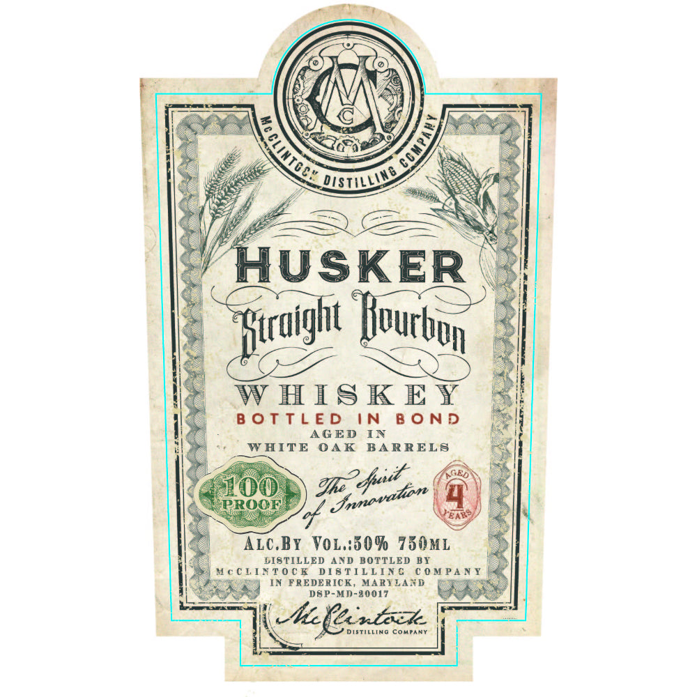 McClintock Husker Bottled in Bond Straight Bourbon