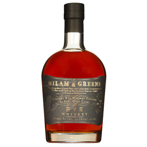 Milam & Greene Port Cask Finish Straight Rye Whiskey