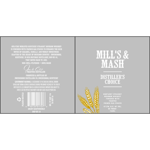 Mill's & Mash Distiller's Choice Kentucky Straight Bourbon