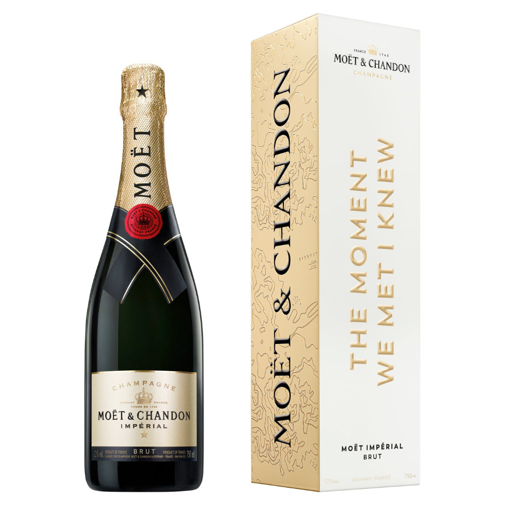 Moët Impérial Brut "The Moment We Met I Knew" Cardboard Box