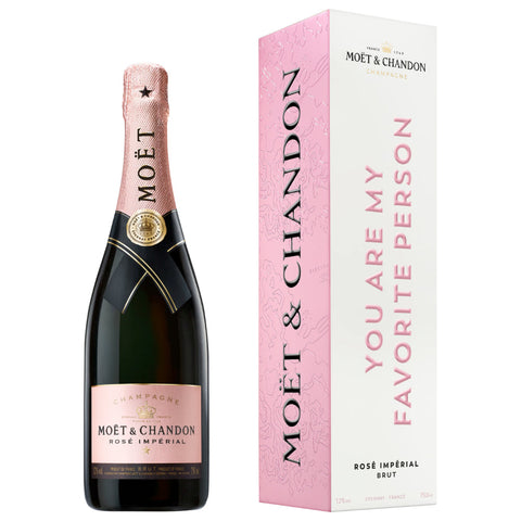Moët Impérial Rosé "You Are My Favorite Person" Cardboard Box