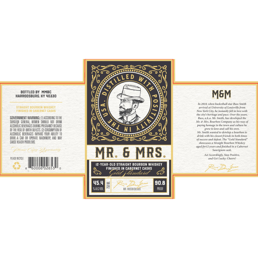 Mr. & Mrs. 12 Year Bourbon Finished in Cabernet Casks