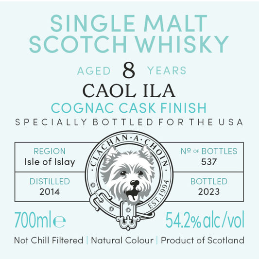 Murray McDavid Benchmark Caol Ila 8 Year Old Cognac Cask Finish