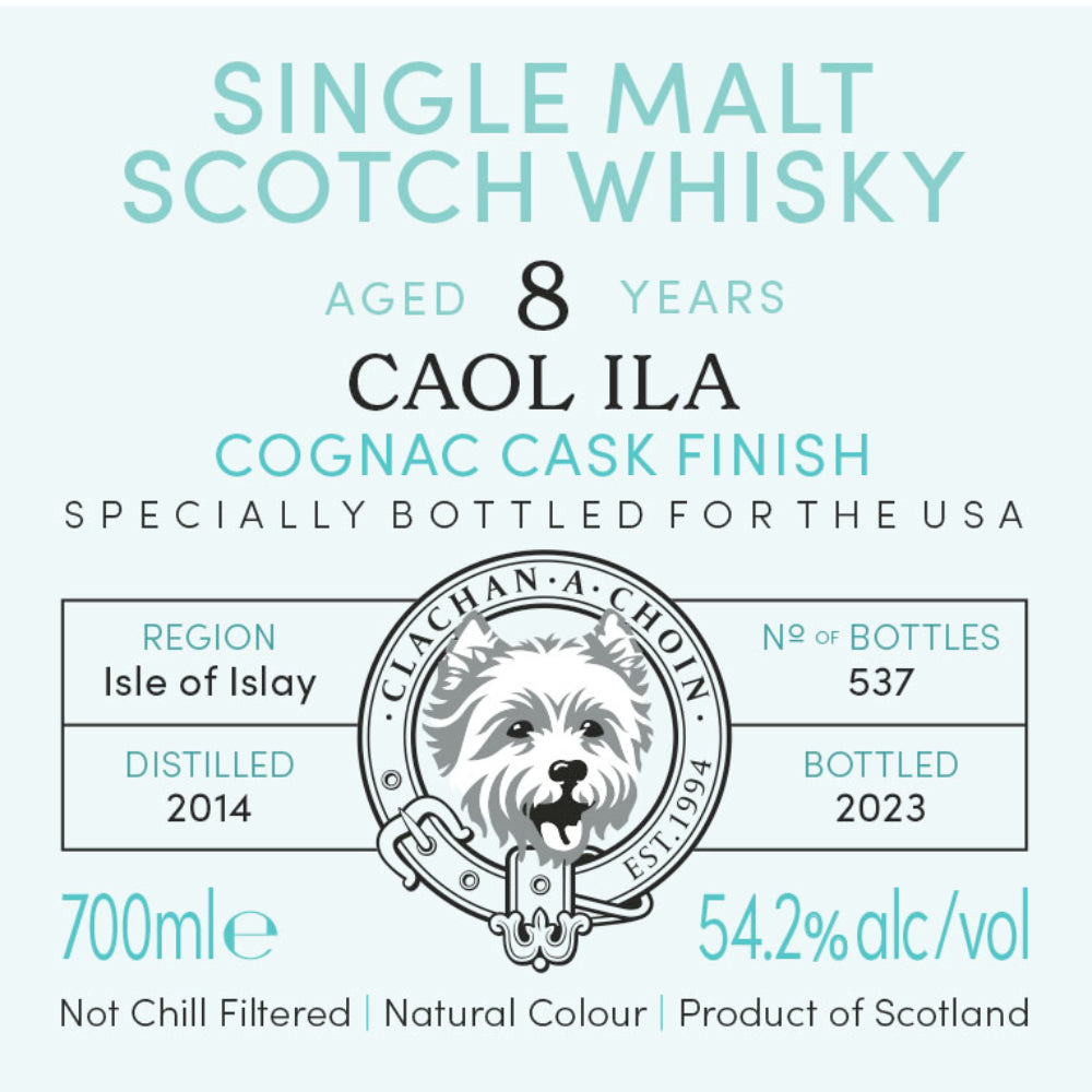 Murray McDavid Benchmark Caol Ila 8 Year Old Cognac Cask Finish