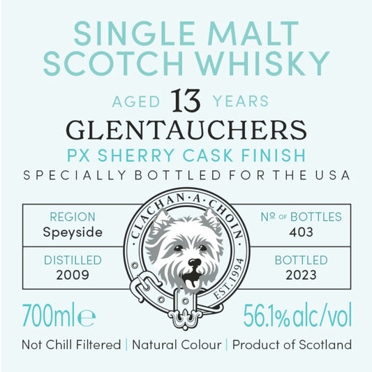 Murray McDavid Benchmark Glentauchers 13 Year Old PX Sherry Cask Finish