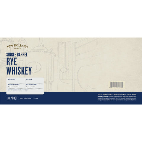 New Holland Single Barrel Rye Whiskey