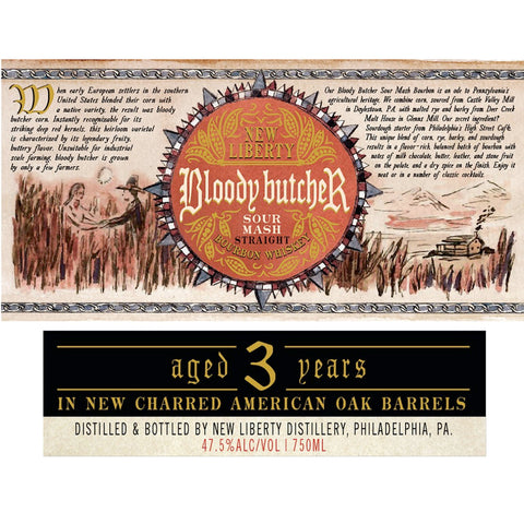 New Liberty Bloody Butcher Sour Mash Bourbon Aged 3 Years