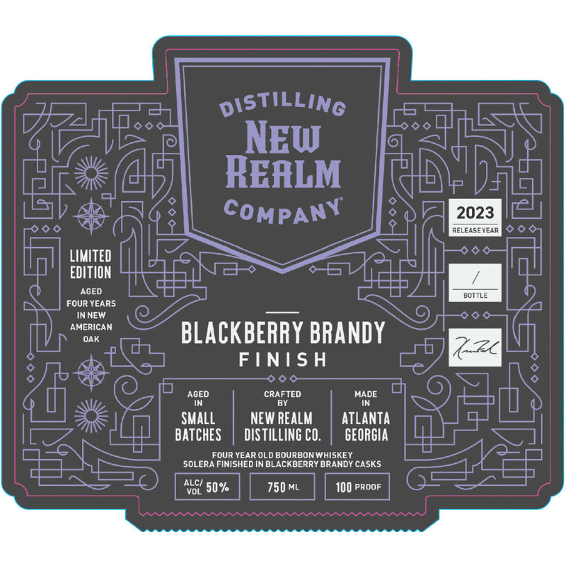 New Realm 4 Year Old Blackberry Brandy Finish Bourbon
