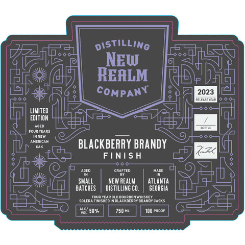 New Realm 4 Year Old Blackberry Brandy Finish Bourbon