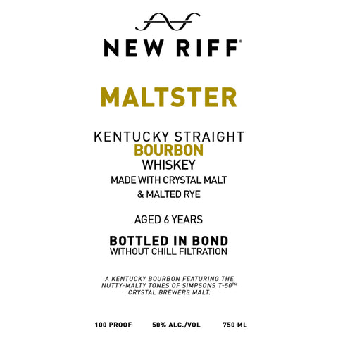 New Riff Maltster 6 Year Old Bottled in Bond Straight Bourbon