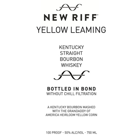 New Riff Yellow Leaming Bottled in Bond Kentucky Straight Bourbon